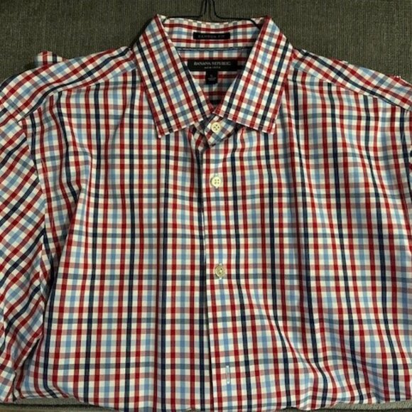 Banana Republic Checkered Dress Shirt - Picture 1 of 2